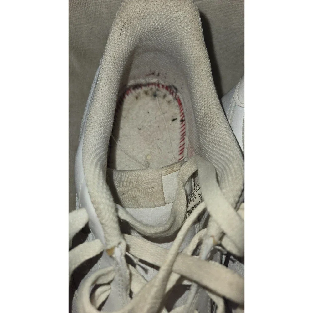 Mens Nike Air Force 1  Easy On White Leather Comfort Sneakers Men Shoes Size 10